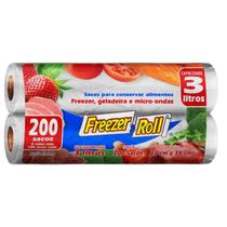 200 Sacos Para Alimentos Freezer Dover Roll 3 Litros