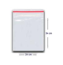 200 Sacos Saquinho Zip Lock Hermético 24x34cm Plastico