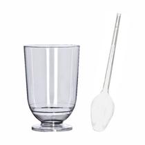 200 Taça Tacinha para Doces Mousse 50ml com Colherzinha