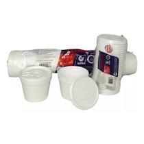 200 tampas p/ pote de isopor 240ml 300ml 360ml 480ml ultra