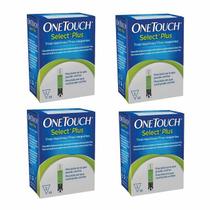 200 Tiras reagentes de glicemia ONETOUCH SELECT PLUS - 4 TUBETES COM 50 UNIDADES