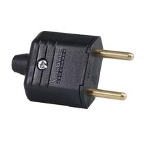 200 Tomada Plugue Plug Macho 2 Pinos 10a Preto Margirius
