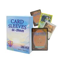 200 Unidades de Mangas para Cartas - Proteção para MTG, YGO e Cartas de Futebol