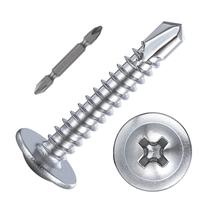 (200 unidades) Parafusos autorroscantes Wensilon 10 2,54 cm 410 Stainless