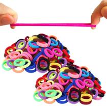 200 Unidades Xuxinha De Cabelo Rabicó Cor Neon Penteado Infantil