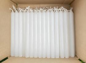 200 Vela Palito Branca 13,5Cm Parafina 100% Pura Bra