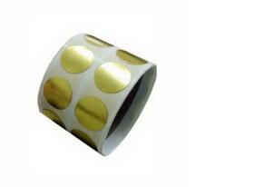 2000 Etiqueta Adesiva Bolinha Dourada 1cm 10mm Para Presente