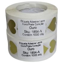2000 Etiquetas Adesiva Coração Dourada 1,8 Cm Para Presente Festa Embalagens Envelope 2000 Etiquetas Adesiva Coração Dourada 1,8 Cm Para Presente Festa Embalagens Envelope