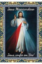 2000 Santinho Jesus Misericordioso (oração no verso) - 7x10 cm