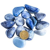 200g de Quartzo Azul Rolado - Pedra do Signo de Sagitário