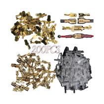 200PCS Terminais Espade Macho E Fêmea 2.8 4.8 6.3mm Com Mangas Isolantes Transparentes Conectores De