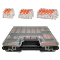 200un Caixa Kit Conector Emenda Derivação Borne 2, 3, 5 Fios