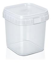 200un Pote Quadrado Com Lacre Bolo No Pote Descartável 220ml