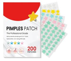 200x Adesivos P/ Acne Seca Espinha Inflamada - Estrelas