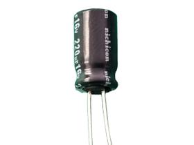 200x Capacitor Eletrolitico 220uf/16v 85º 6,3x12mm Nichicon