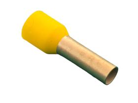 200x Conector Terminal Ilhos 6mm Pre Isolado Amarelo