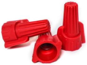 200X Conector Torção Emenda Fios Cabos Vermelho - Até 20Mm