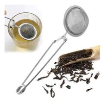 200x Infusor De Chá Coador Ervas Metal Aço Inox De Cabo
