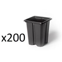 200X Pote Para Mudas Sementeira 8cm NUTRIPLAST