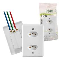 20120 Tomadas 2 Entrada 3p 10a 250v Stylus Branco Ilumi