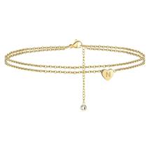 2022 novo coração inicial praia tornozelo pulseiras para mulheres, ouro 14k preenchido à mão delicado em camadas tornozeleira letra inicial coração tornozelo pulseiras para mulheres 2022 novo coração inicial praia tornozelo pulseiras para mulheres, ouro 14k preenchido à mão delicado em camadas tornozeleira letra inicial coração tornozelo pulseiras para mulheres