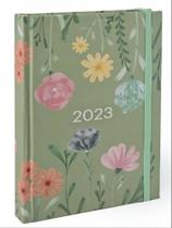 2023 agenda floral ana luiza jardim horizontal teca semanal mini - 9,20 x 12,80