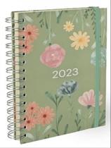 2023 agenda floral w ana luiza jardim horizontal teca semanal m - 15,5 x 21,00