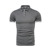 2023 novo topo masculino para comércio exterior casual cor sólida manga curta sazonal polo masculino 2023 novo topo masculino para comércio exterior casual cor sólida manga curta sazonal polo masculino