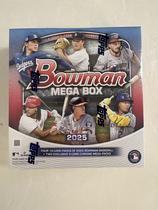 2025 Bowman Baseball Mega Box com 4 Pacotes e 10 Cards