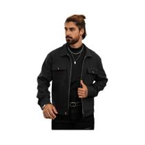 2025 outono/inverno nova cor sólida casaco de lã masculino moda zíper jaqueta estilo universitário 2025 outono/inverno nova cor sólida casaco de lã masculino moda zíper jaqueta estilo universitário