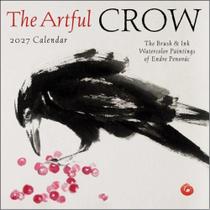 2027 the artful crow - brush and ink watercolor paintings - wall calendar