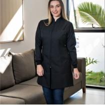 2035 jaleco em gabardine com ziper e punho