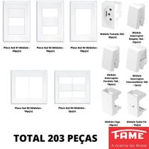 203un Tomadas Modulos Placas Suporte 4x2 4x4 Evidence FAME