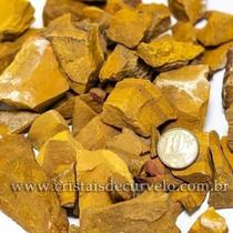 20kg de Cascalho de Jaspe Amarelo Bruto Natural para Orgonite e Decoração