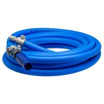 20m mangueira lava auto 1/2" - 1000 psi - esguicho leque nylon azul 4,6mm