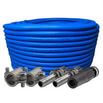 20m mangueira lava auto 1/2" - 1000 psi - esguicho leque nylon preto 3,2mm