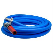 20m mangueira lava auto 1/2" - 1000 psi - esguicho leque nylon vermelho 2,2mm