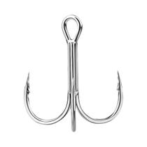 20pcs ganchos agudos de alto carbono - isca de pesca de aço farpado triplo super afiado