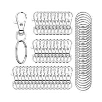 20PCS Ganchos Para Chaveiro Com Argola Para Fazer Joias E Artesanato DIY 20PCS Ganchos Para Chaveiro Com Argola Para Fazer Joias E Artesanato DIY