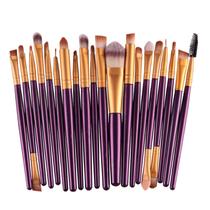20pcs Maquiagem Fundação Sobrancelha Delineador Blush Cosméticos Corretivo Escovas 20pcs Maquiagem Fundação Sobrancelha Delineador Blush Cosméticos Corretivo Escovas