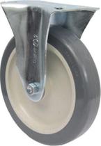 (20pçs) Rodizio Fixo Placa Chapa 6pol. R612 Bp Pvc Anti Risco 85kg Por Roda