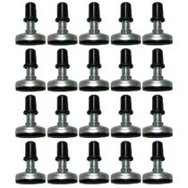 (20pçs) Sapata, Pé Nivelador C/ Bucha 13mm Rosca 3/8 X 25mm