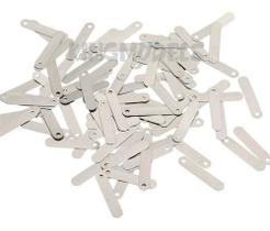 20pçs Tag De Niquel Para Solda Ponto 25mm X 5mm X 0,1mm - STA