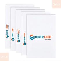 20un Chapa de PVC Branco Expandido Superlight 1220 x 2440 x 2MM