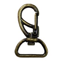 20un Mosquetão 20mm Ouro Velho Fecho Gancho Bolsas Mochilas