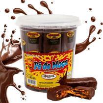 20UN Pé de Moça Manamel Cobertura de Chocolate Pote de 1,06KG