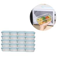 20Un Pote Canelado Hermético 640ML Vidro Trasparente/Resistente