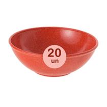 20un Tigela bowl 1lt salada petiscos Vermelho 18,5cm