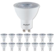 20Und Lâmpada LED GU10 Dicróica Luz Branca 6500K 4,8W Bivolt