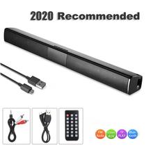 20W Tv Fm Sound Bar com fio e sem fio Blu Speaker - generic